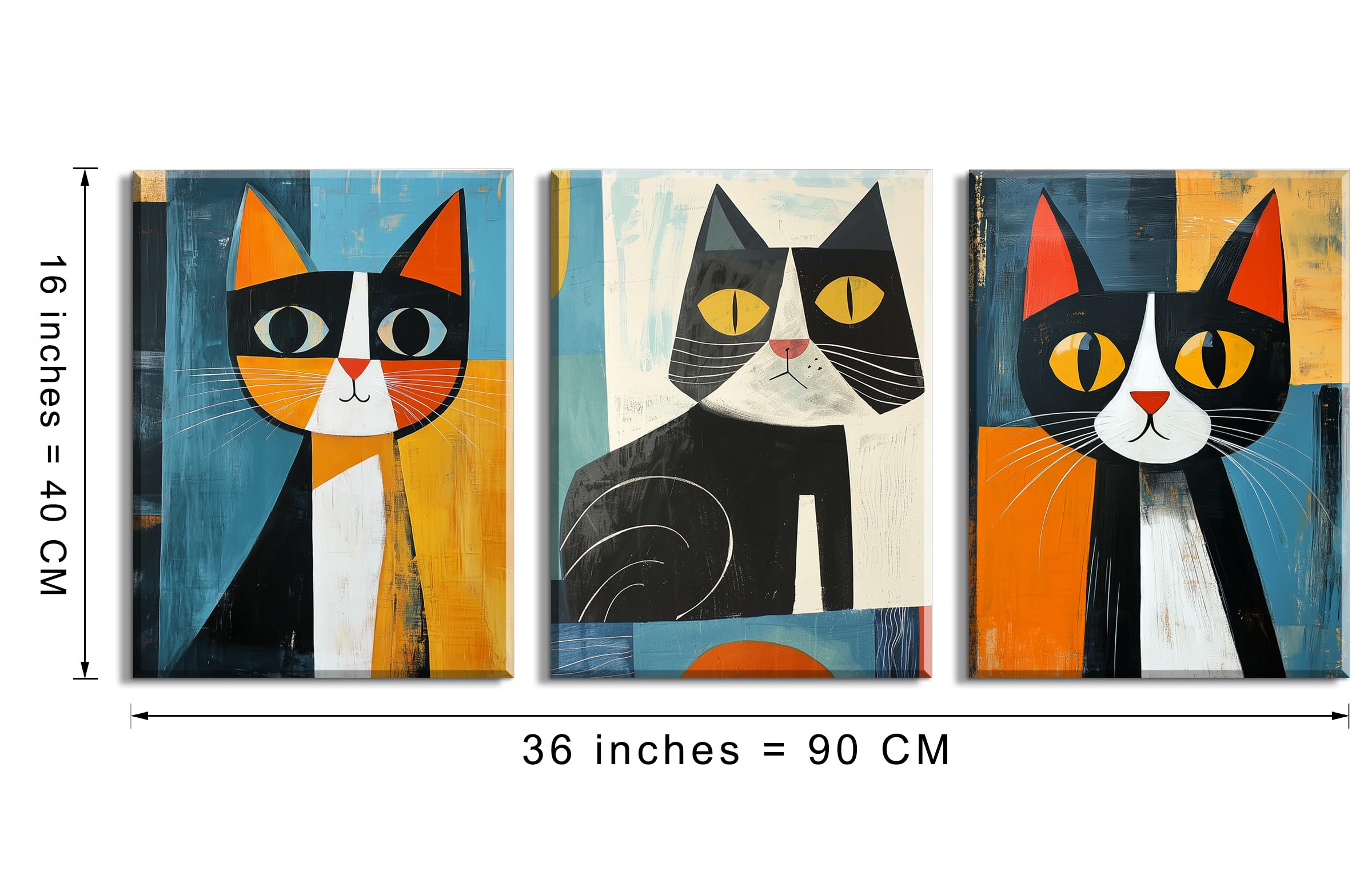Amazon.co.jp: PIY PAINTING 動物の壁掛けアートプリント, キャンバス